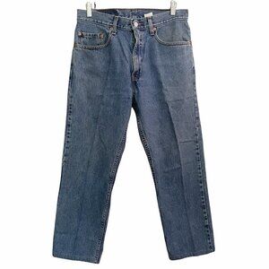 Levi's Vintage 505 Regular Fit Straight Leg Medium Wash Cropped Jeans Size 32